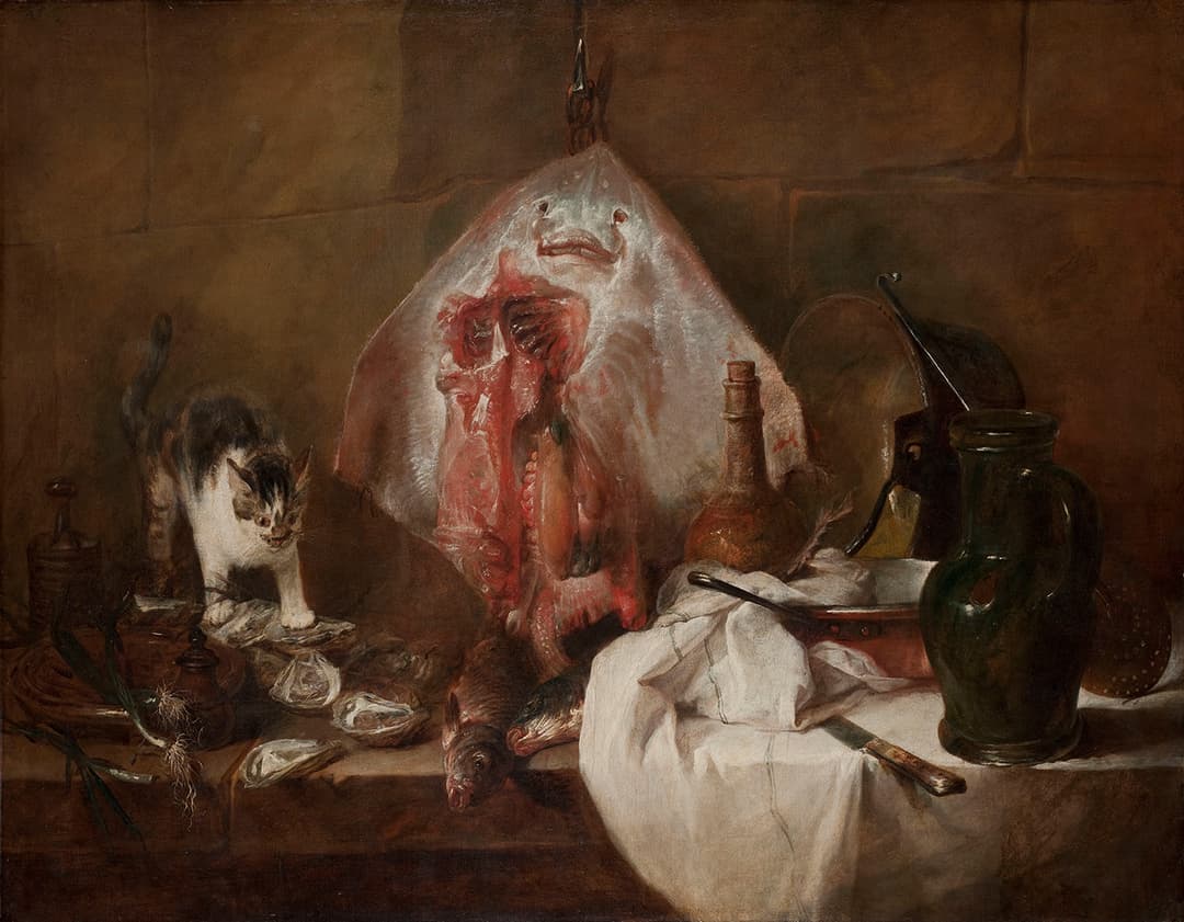 Jean Baptiste Siméon Chardin, La Raie, 1728, Musée du Louvre © 2010 GrandPalaisRmn (musée du Louvre) / Stéphane Maréchalle