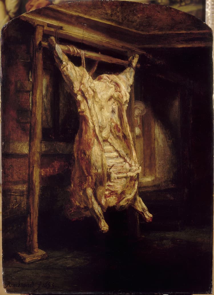 Rembrandt van Rijn, Le Boeuf écorché, 1655, Musée du Louvre © 2014 GrandPalaisRmn (musée du Louvre) / Tony Querrec