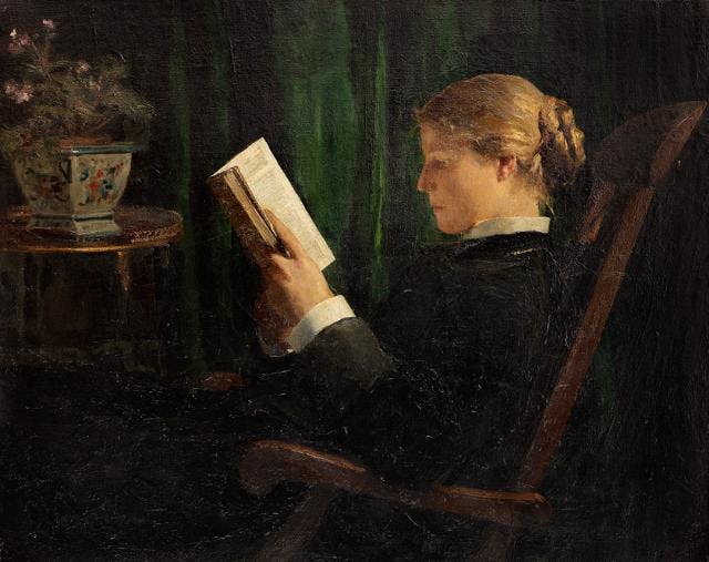 Albert Anker, Die Lesende, 1882–83