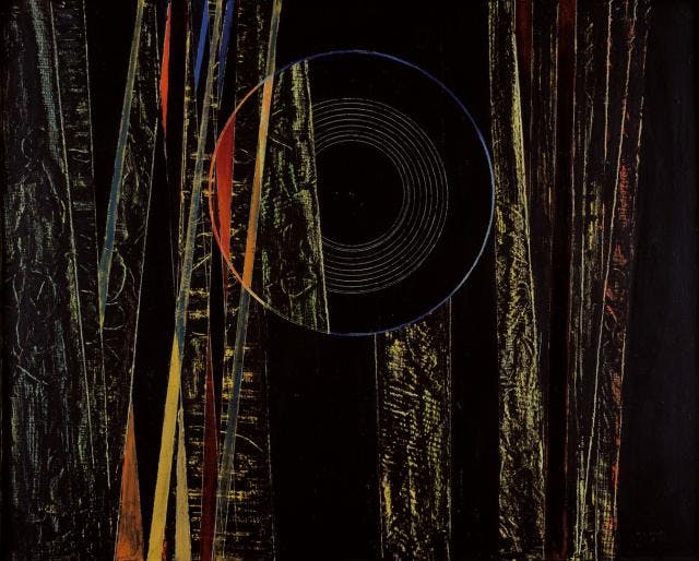 Max Ernst, Wald und Sonne (Nachtlandschaft), 1928 