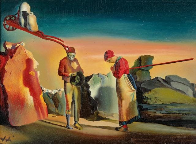 Salvador Dalí, Les Atavismes du crépuscule (phénomène obsessif), um 1933