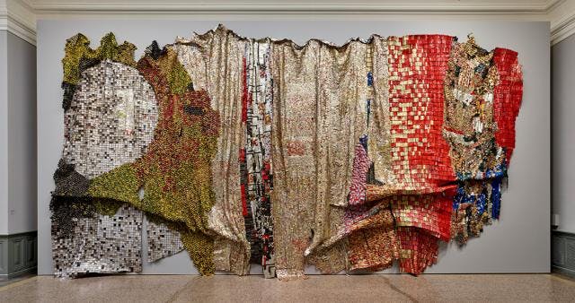 El Anatsui, In the World But Don't Know the World, 2009