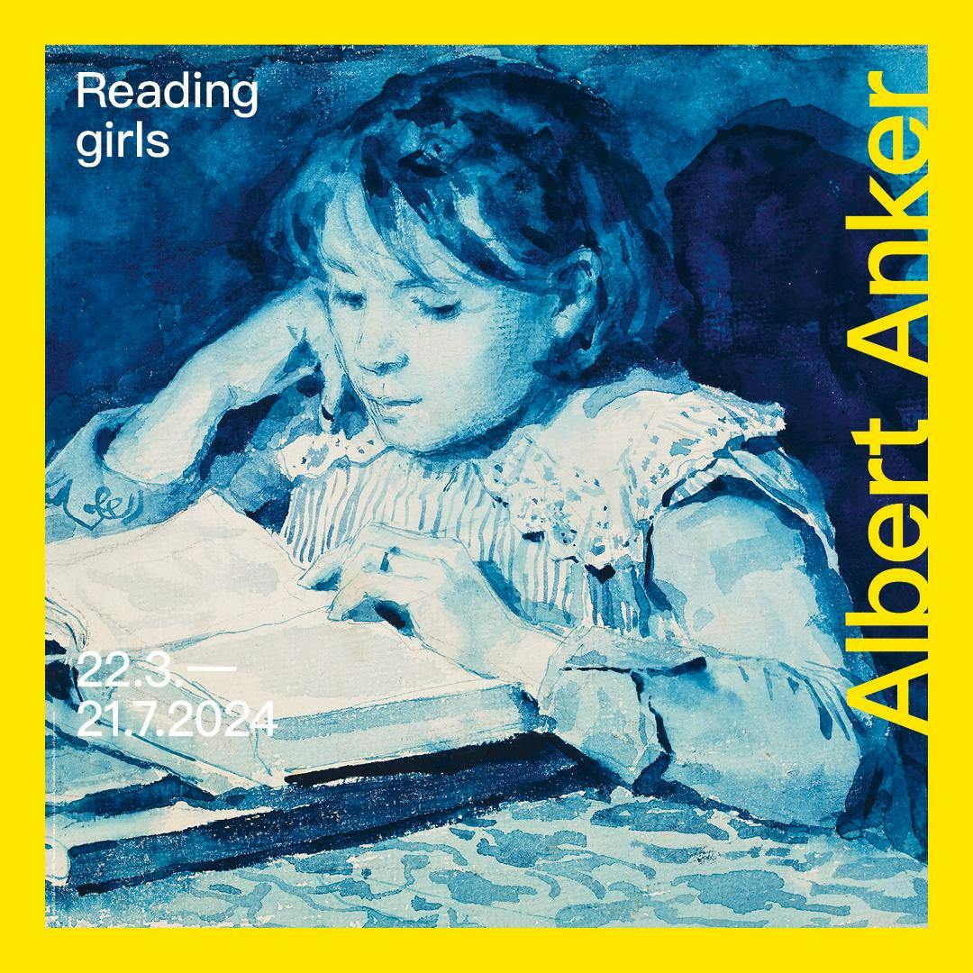 Albert Anker. Reading girls
